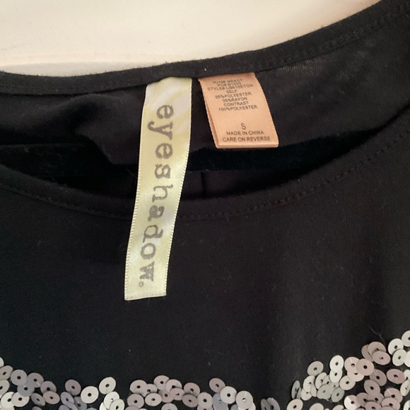 Eyeshadow dolman top with sequins size S - Picture 4 of 5